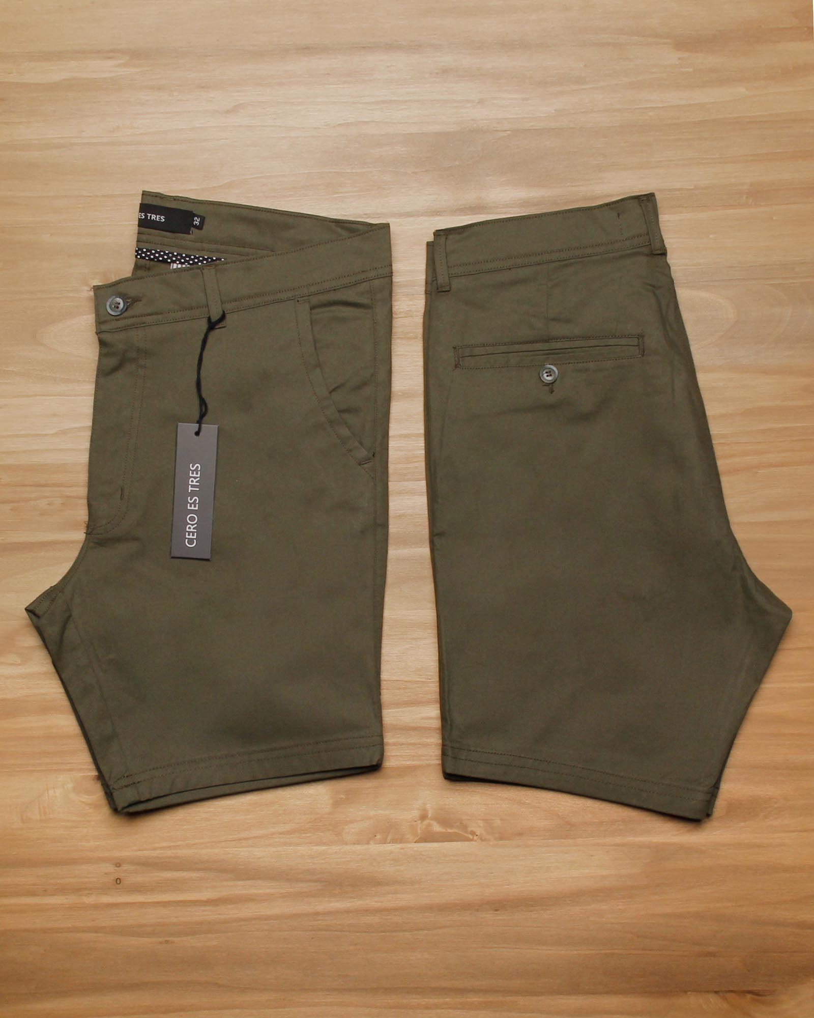 1609VE - BERMUDA BORG VERDE